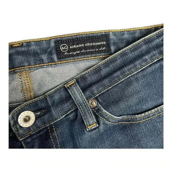 AG Adriano Goldschmied Jeans The Stilt Cigarette Leg Dark Wash Denim Women’s 28R - Picture 5 of 16